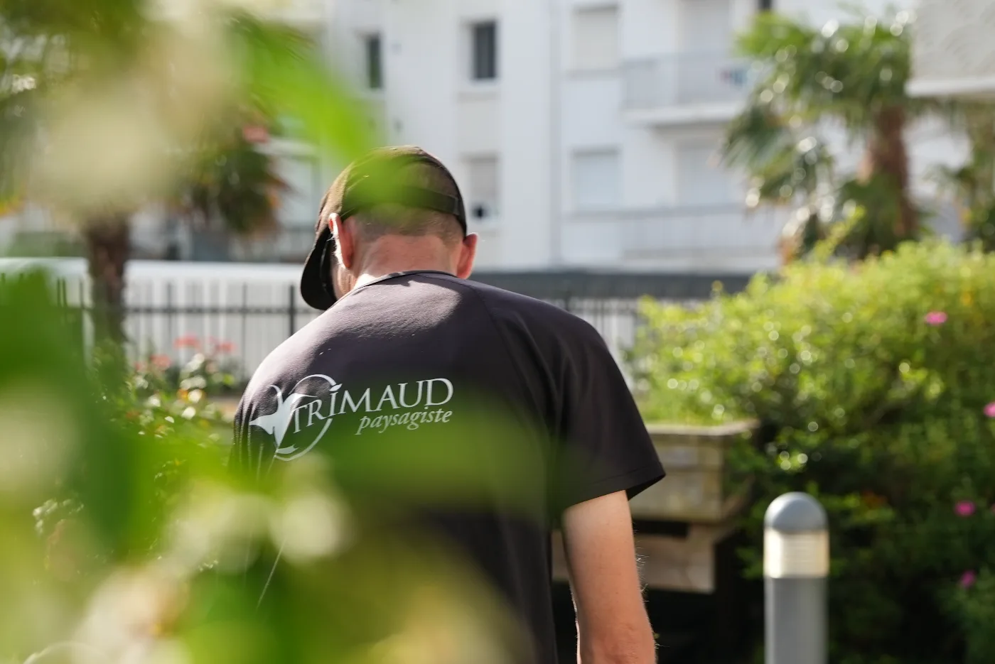 Artisan paysagiste au travail — reportage entreprise
